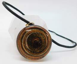 Artisan Murano Foiled Glass Pendant & Necklace 31.5g alternative image