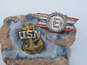 2 - VNTG 925 Enamel WWII Army Navy Award Pins image number 1