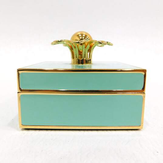 Kate Spade New York Keaton Street Trinket Box Light Turquoise & Gold image number 4