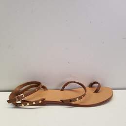Senso Cassie Tan Leather Studded Ankle Strap Sandals Shoes Women's Size 41