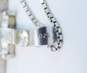 Artisan 925 Sterling Silver CZ Cross & Garnet Pendant Necklaces Ball & Swirl Ball Drop Earrings 17.6g image number 6