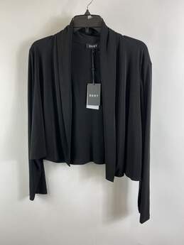 DKNY Women Black Formal Cardigan Sweater XL NWT