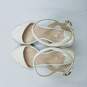 Prada Ankle Strap Wedge Sandals Women's Sz 6.5 Ivory image number 6