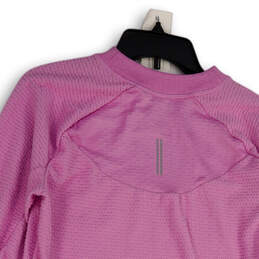 Womens Pink Fleece Dri-Fit Thumb Hole Long Sleeve Activewear T-Shirt Size S alternative image