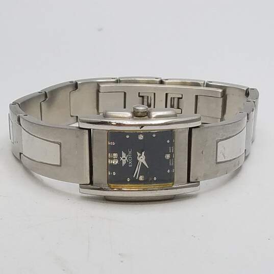 Excotic Swiss Tank Square Case Ladies Full Stainless Steel Quartz Watch image number 6