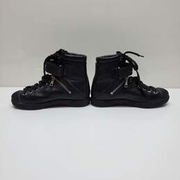 Prada Women's Black Leather High Top Trainers Size 35.5 alternative image