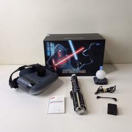 Star Wars Jedi Challenges Lightsaver AR VR Game Headset IOB