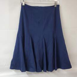 Ralph Lauren Capri Navy Blue Midi Skirt Women's 4 NWT
