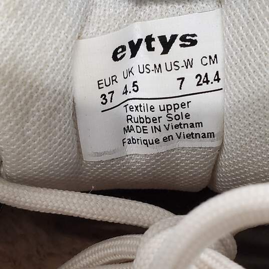EYTYS Women's Sonic Embroidered Rainbow Cream Canvas Sneakers Size 7 image number 6