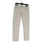 Womens White Denim Regular Fit Light Wash Stretch Pocket Skinny Jeans Sz 27 image number 1