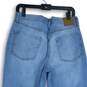 NWT Aeropostale Womens Light Blue Distressed 5-Pocket Design Mom Jeans Size 10 image number 4
