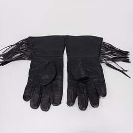 Unbranded Men's Black Leather Motorcycle Gloves Size XL