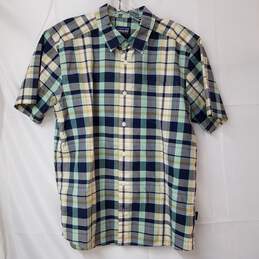 Patagonia Cotton Plaid Short Sleeve Shirt Men's M Lot B