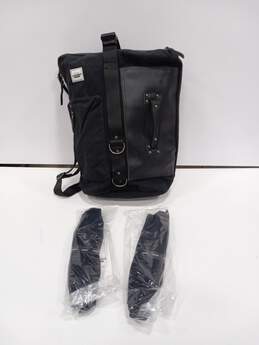 Anvanda Black Leather Carry-On Bag