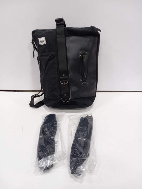 Anvanda Black Leather Carry-On Bag image number 1