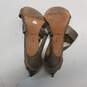 COACH Halsey Gray Leather Sandal Pump Heels Shoes Size 6 B image number 6
