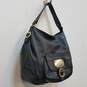 Michael Kors Hudson Hobo Black Leather Shoulder Pocket Tote Bag image number 4