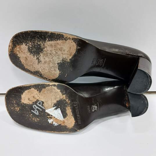 Jil Sander Women's Brown Leather Heels Size 36.5 image number 6