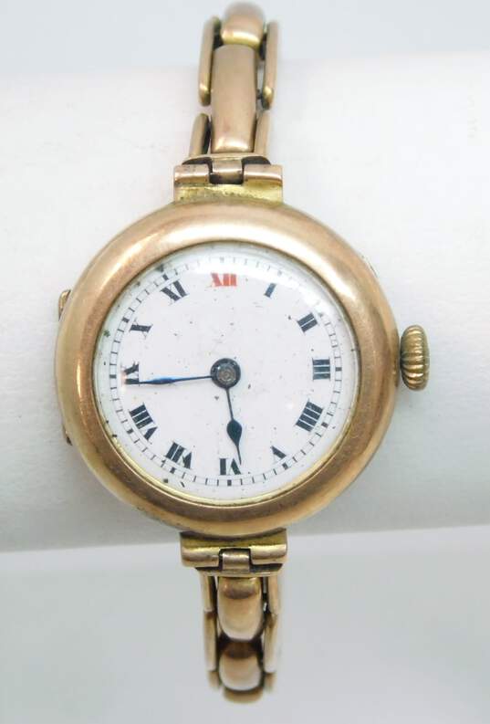 Vintage 9k Yellow Gold Swiss Made Watch 22.6g image number 1