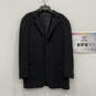 Authentic Mens Black Notch Lapel Single Breasted Three Button Blazer Sz 48R image number 1