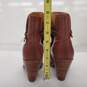 Vintage 1980s FRYE Women's Mahogany Brown Belted Ankle Boots Size 6.5B image number 5