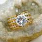 14K Yellow Gold Fancy Cubic Zirconia Ring 11.1g image number 1
