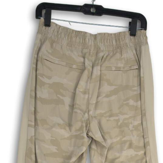 Athleta Womens Tan Camouflage Elastic Waist Pull-On Jogger Pants Size 4 image number 4
