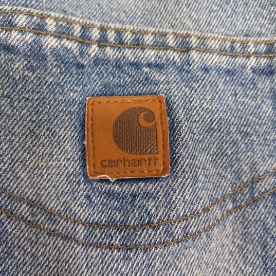 Carhartt Relaxed Fit Straight Jeans Men's Size 38x32 image number 5