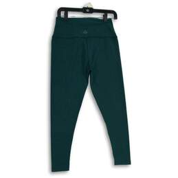 Womens Green High Waist Stretch Pull-On Activewear Ankle Leggings Size XL alternative image