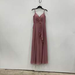 NWT Azazie Womens Ankita Light Purple Sweetheart Neck Back Zip A-Line Dress A8
