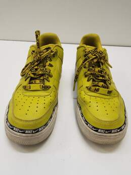 Nike Air Force 1 07 SE Premium Ribbon Overbranded Yellow Men's Size 9