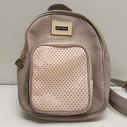 Betsey Johnson Backpack Grey, Pink, Gold
