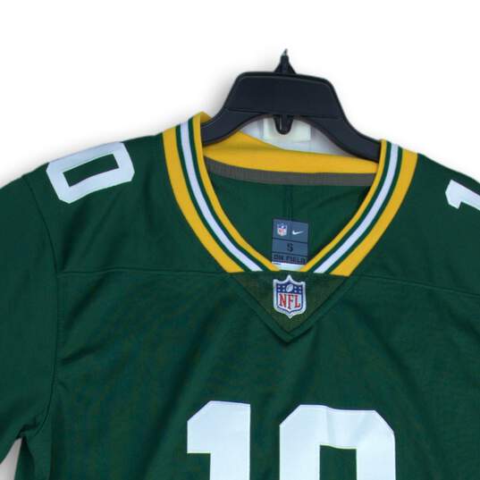 Nike Mens Green Gold Green Bay Packers Jordan Love #10 NFL Players Jersey Size S image number 3