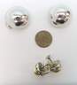 Vintage Coro Silver Tone Rhinestone & Faux Pearl Clip-On Earrings 26.8g image number 5
