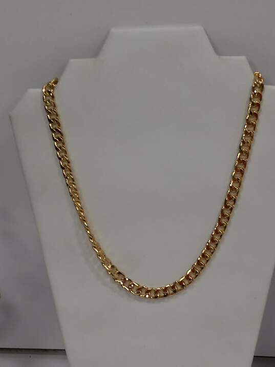 Bundle of Gold Tone Costume Jewelry image number 8