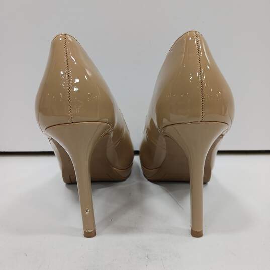 Lauren Conrad Women's Beige Patent Leather Heels Size 8 image number 4