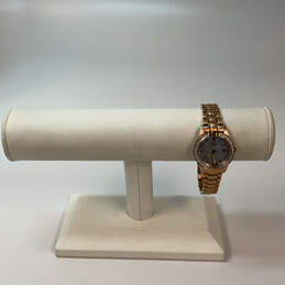 Designer Citizen Eco-Drive Gold-Tone Round Date Dial Analog Wristwatch