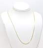 14K Yellow Gold Chain Linked Necklace 1.2g image number 1