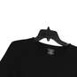 Womens Black Round Neck Long Sleeve Supima Cotton Pullover T-Shirt Size M image number 3