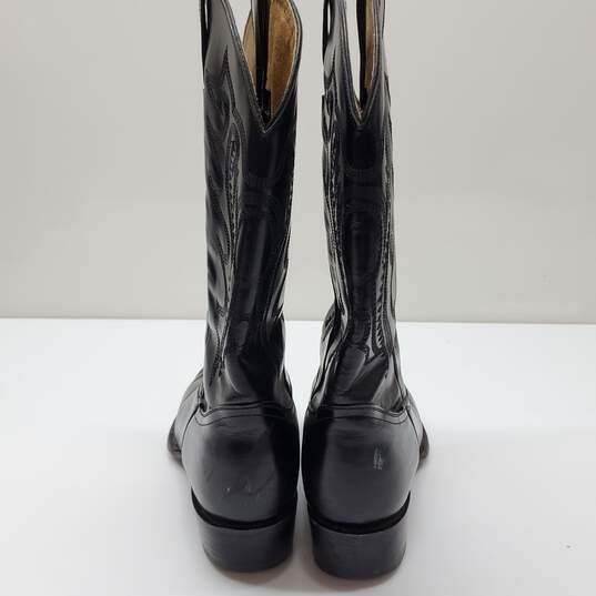 Men's Jhon Davis Cowboy Western Black Boots Approx. Size 8.5 image number 6