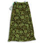 NWT Womens Green Butterfly Print Flat Front Straight & Pencil Skirt Size 6 image number 4