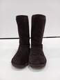 Bearpaw Women's Dark Brown Suede Shearling Boots Size 5 image number 2
