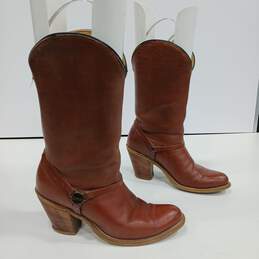 Laredo Women's Brown Leather Western Style Boots Size 7