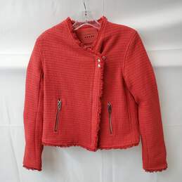 Blank NYC Women's Red Zip Up Jacket Size S