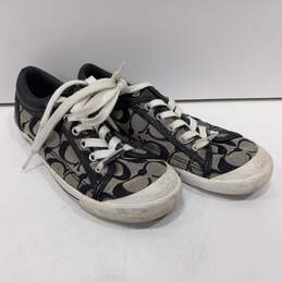 Coach Monogram Pattern Francesca Lace-Up Sneakers Size 7Bhoes