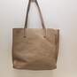Marc Jacobs Leather Padlock Tote Taupe image number 3