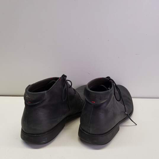 Buy the Camper 36587-017 Black Leather Lace Up Ankle Boots Size 45 | GoodwillFinds