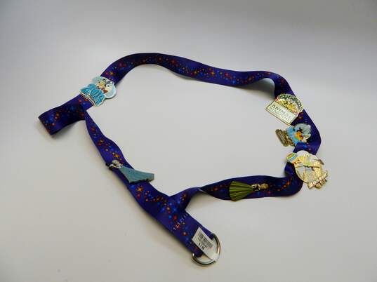 Collectible Disney Frozen Mickey Mouse & Tinkerbell Enamel Trading Pins With Lanyard 90.9g image number 2