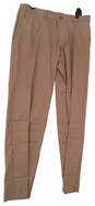 NWT Mens Khaki Flat Front Slash Pockets Casual Dress Pants image number 1