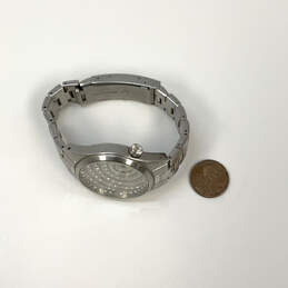 Designer Fossil Silver-Tone Rhinestone Chain Strap Analog Dial Wristwatch alternative image